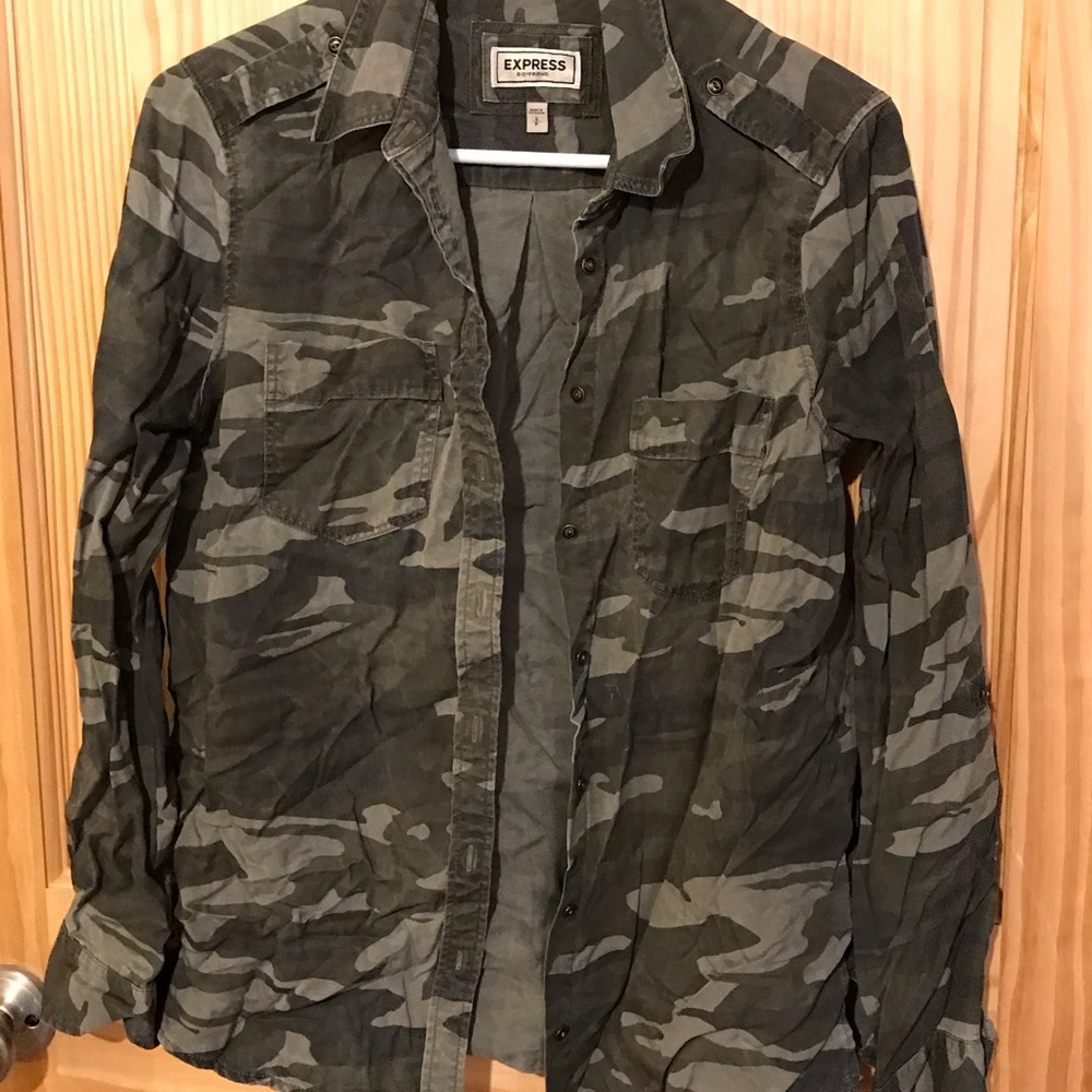 Camo blouse